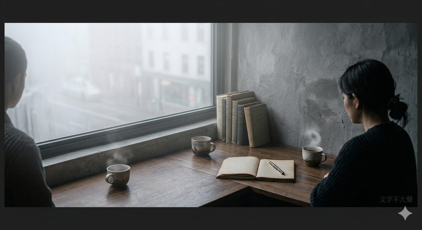 文字不大聲，只是陪你坐一下。